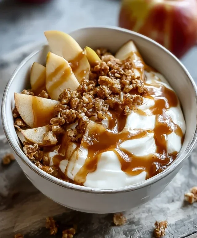 Caramel Apple Pie Yogurt Bowl