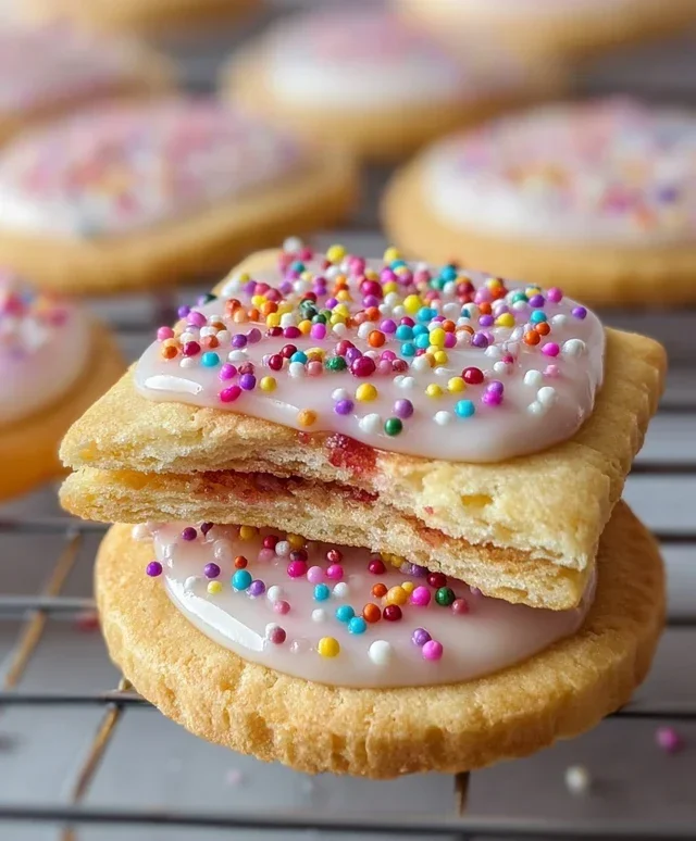 Frosted Pop-Tart Cookies