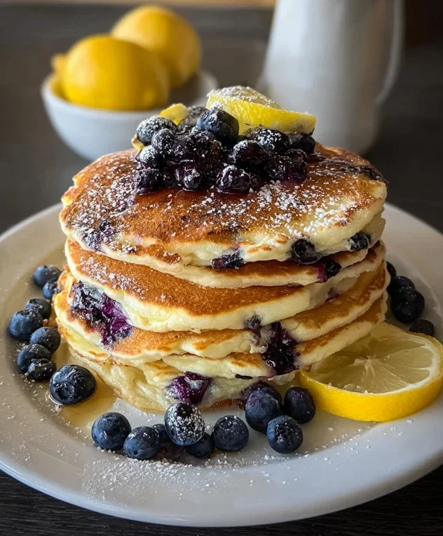 Lemon Blueberry Pancakes