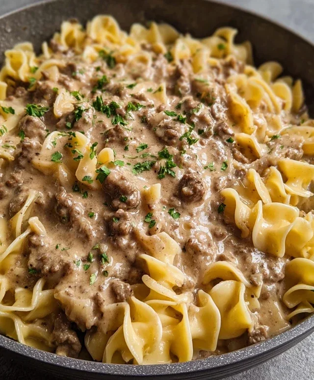 Ground Beef Stroganoff
