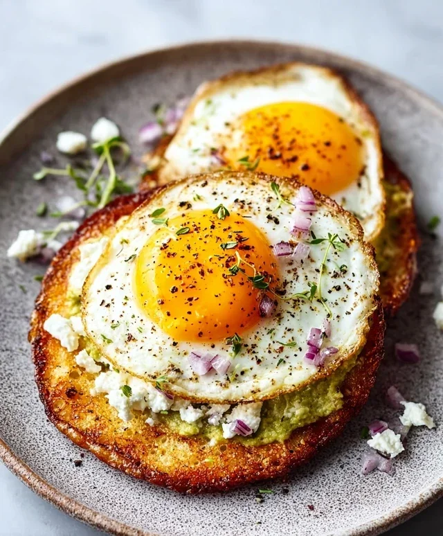 Crispy Feta Fried Eggs