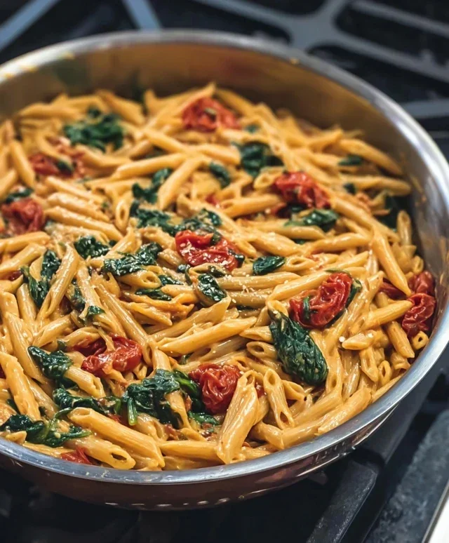 One-Pot Spinach Tomato Pasta