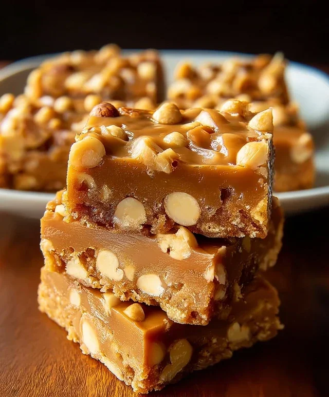 Gooey Butterscotch Nut Bars