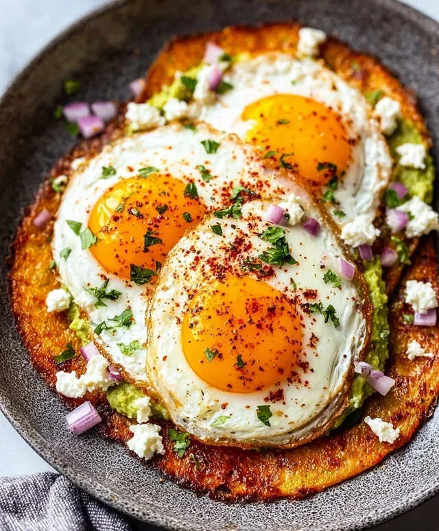 Crispy Feta Fried Eggs
