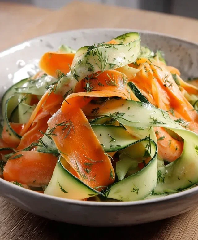 Carrot and Cucumber Ribbon Salad