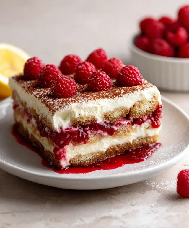 Raspberry Tiramisu